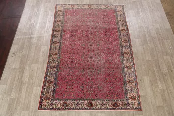 Antique Anatolian 100% Vegetable Dye Turkish Area Rug 7x10
