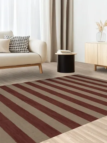 Bold and Chic Striped Gabbeh Area Rug 6x8 for Stylish Homes