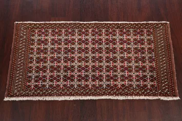 Geometric Bokhara Oriental Area Rug 2x4