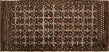 Geometric Bokhara Oriental Area Rug 2x4