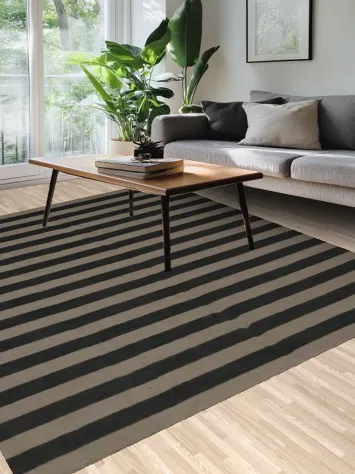 Elegant Stripe Design Gabbeh Area Rug 8x10 for Living Room