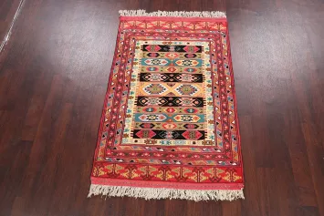 Tribal Turkoman Persian Area Rug 3x5