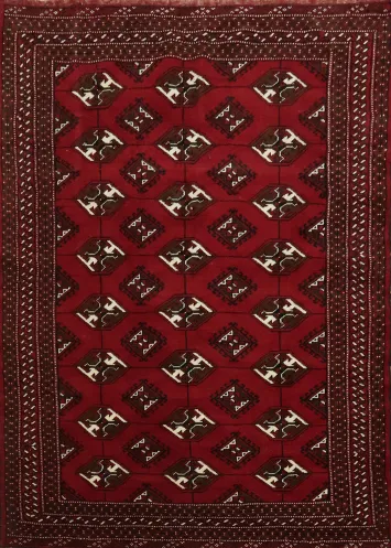 Geometric Bokhara Oriental Area Rug 4x6
