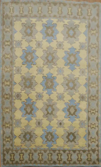 Geometric Modern Oriental Area Rug 5x8