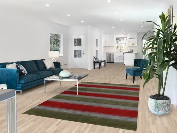 Striped Gabbeh Oriental Area Rug 5x8