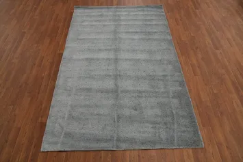 Solid Modern Oriental Area Rug 5x8