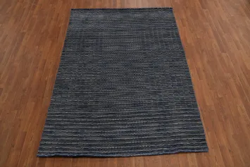 Blue Modern Oriental Area Rug 5x8