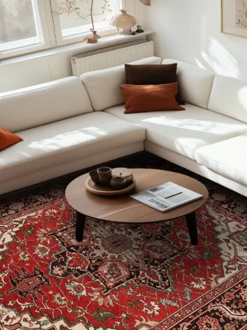 Geometric Heriz Serapi Vegetable Dye Oriental Area Rug 8x10