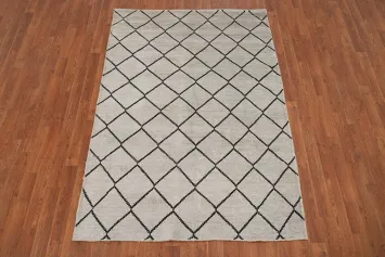 Trellis Moroccan Oriental Rug 5x7