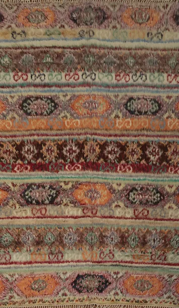 Authentic Moroccan Area Rug 7x10 with Vivid Patterns for Timeless Charm