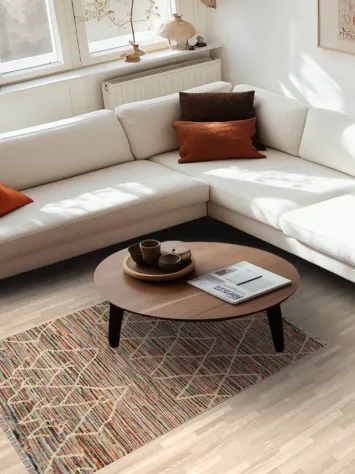 Tribal Moroccan Oriental Area Rug 4x6