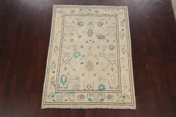 Floral Authentic Oushak Turkish Oriental Area Rug 5x6