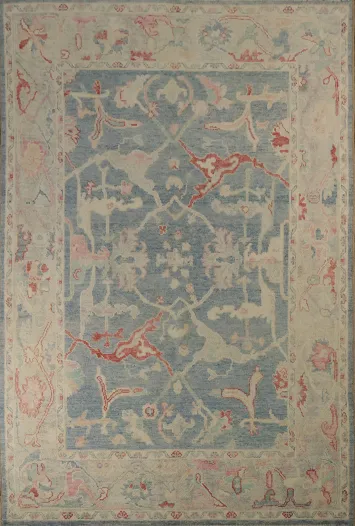 Floral Authentic Oushak Turkish Oriental Area Rug 6x9