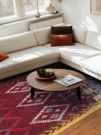 Tribal Moroccan Oriental Area Rug 6x10