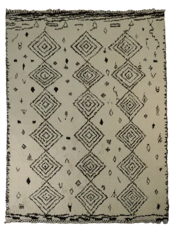 Modern All-Over Moroccan Oriental Wool Area Rug 8x10