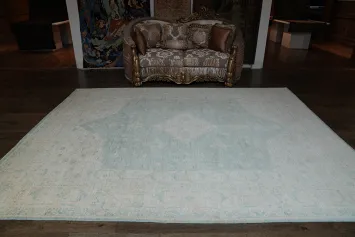 Muted Authentic Oushak Turkish Oriental Area Rug 9x12