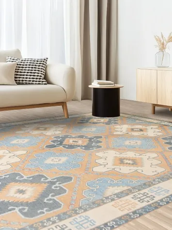 Geometric Khotan Oriental Area Rug 8x10