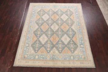 Geometric Khotan Oriental Area Rug 8x10