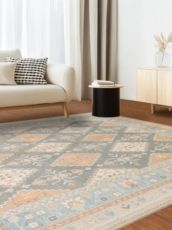 Geometric Khotan Oriental Area Rug 8x10