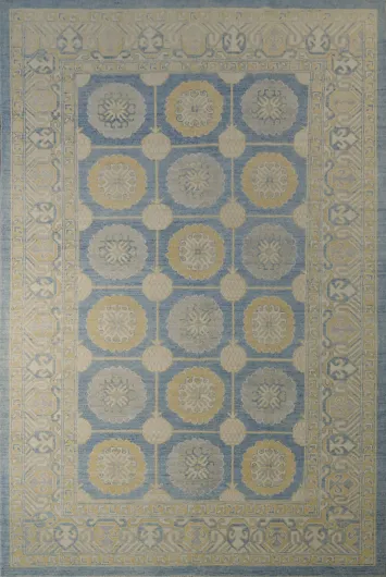 100% Vegetable Dye Khotan Oriental Area Rug 6x9