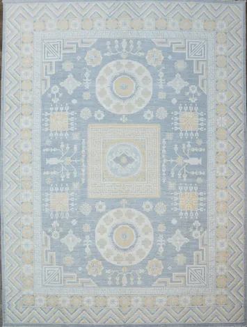 100% Vegetable Dye Khotan Oriental Area Rug 9x12