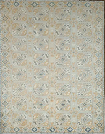 100% Vegetable Dye Khotan Oriental Area Rug 9x12