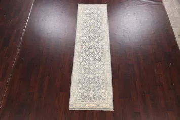 100% Vegetable Dye Oushak Oriental Runner Rug 3x9