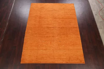 Solid Moroccan Oriental Area Rug 7x9