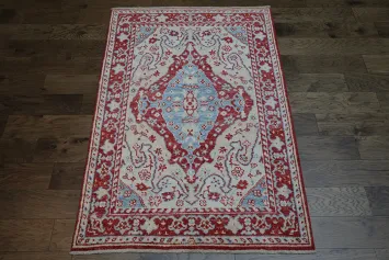 100% Vegetable Dye Oushak Oriental Area Rug 4x6