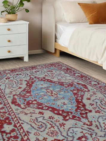 100% Vegetable Dye Oushak Oriental Area Rug 4x6