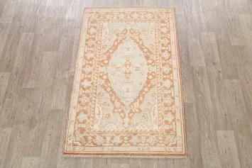 100% Vegetable Dye Oushak Turkish Oriental Area Rug 3x5