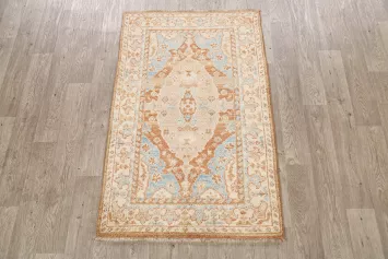 100% Vegetable Dye Oushak Turkish Oriental Area Rug 3x5