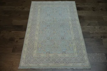 100% Vegetable Dye Oushak Oriental Area Rug 4x6