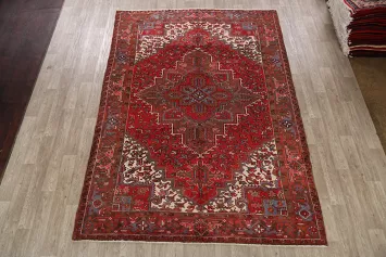 Geometric Heriz Persian Area Rug 8x11