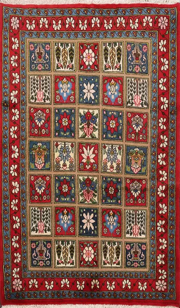 Garden Design Bakhtiari Persian Area Rug 4x5