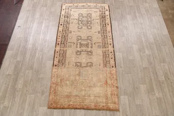 Distressed Tribal Ardebil Persian Area Rug 5x10