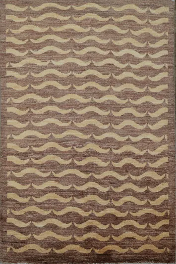 Geometric Gabbeh Kashkoli Oriental Area Rug 4x6
