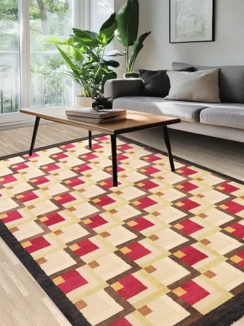 Geometric Gabbeh Kashkoli Oriental Area Rug 6x10