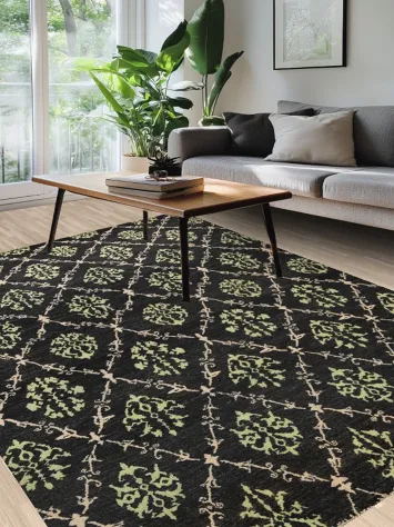 Floral Gabbeh Kashkoli Oriental Area Rug 7x9