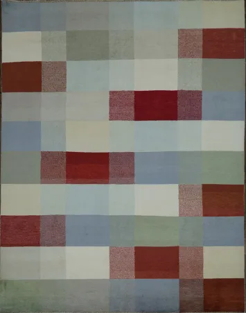 Checkered Gabbeh Kashkoli Oriental Area Rug 8x10