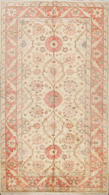 Floral Oushak Oriental Area Rug 6x9