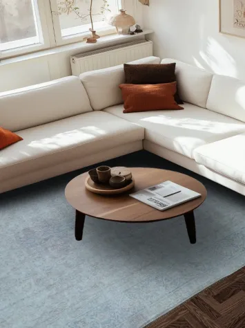 Muted Distressed Kerman Persian Area Rug 8x11