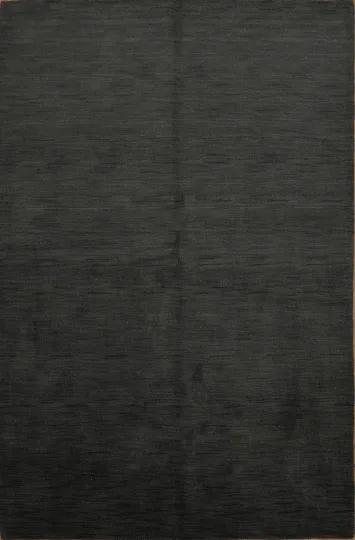 Modern Solid Gabbeh Oriental Area Rug 5x8