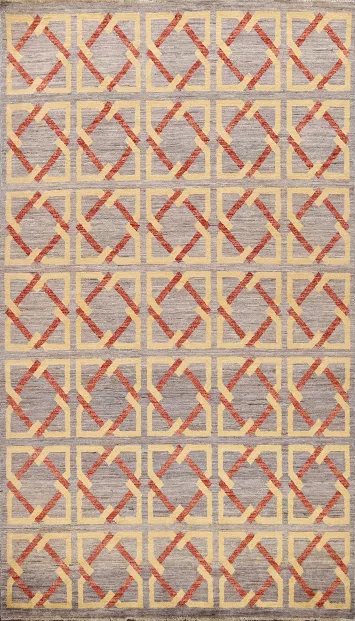 Modern Gabbeh Kashkoli Oriental Area Rug 6x8