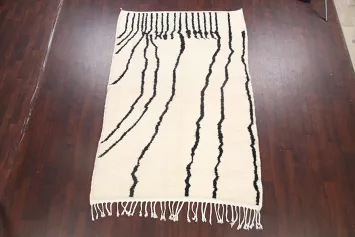 Abstract Moroccan Oriental Area Rug 5x8