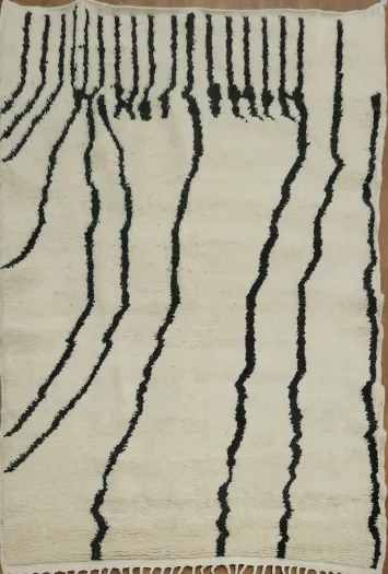 Abstract Moroccan Oriental Area Rug 5x8