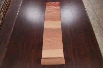 Modern Gabbeh Kashkoli Oriental Runner Rug 3x20