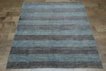 Striped Modern Gabbeh Kashkoli Oriental Area Rug 5x6