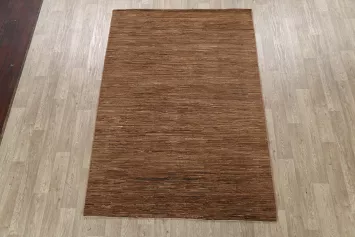 Modern Gabbeh Kashkoli Oriental Area Rug 6x8