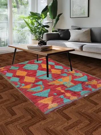 Tribal Geometric Moroccan Oriental Area Rug 5x7